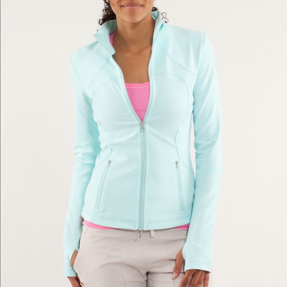 Rare Lululemon Forme Jacket Aquamarine size 8